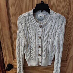 Abercrombie White Cardigan - excellent condition